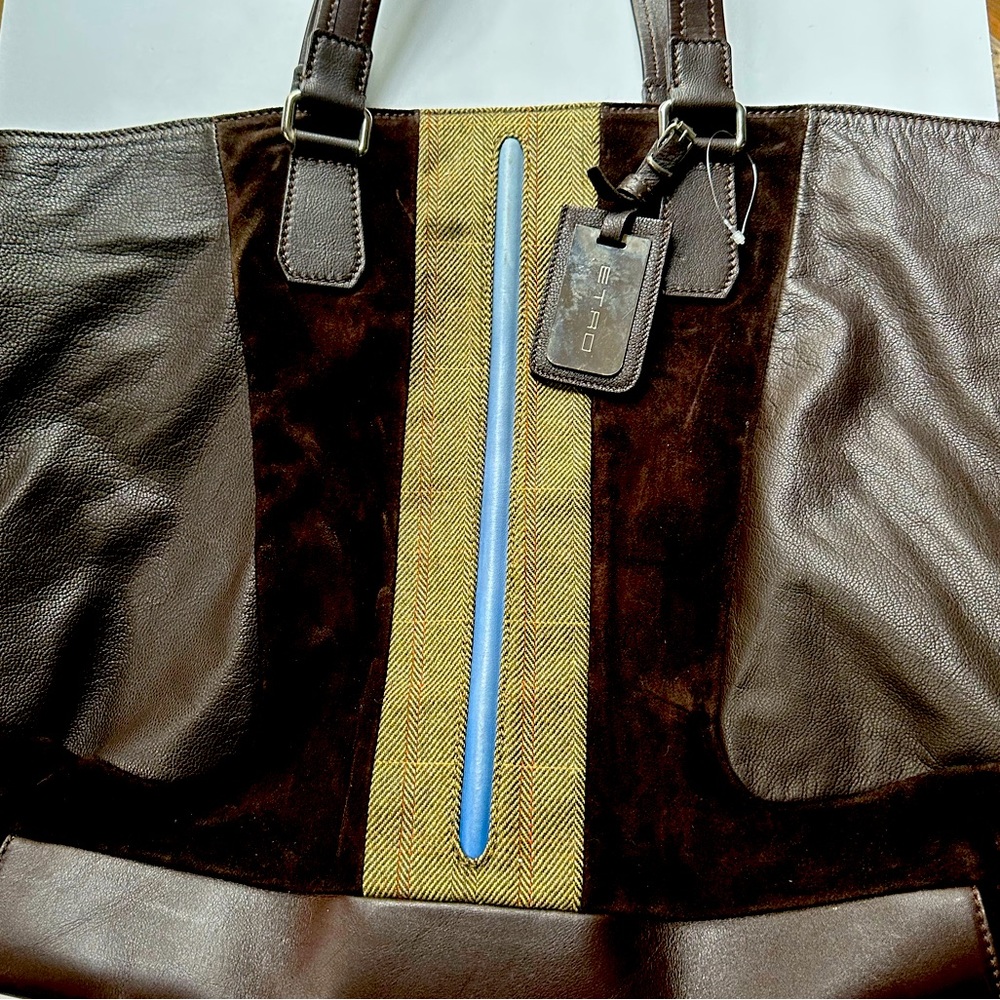 Etro leather & suede shoulder bag .. really nice like new condition, never used